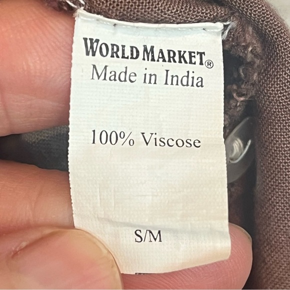 World Market Autumn Muted Colors Floral Blouse Sz M - Picture 4 of 15